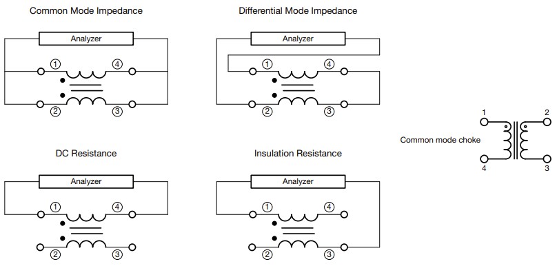 Schematic - Vishay / Dale ICM6050 High-Current Common Mode Chokes